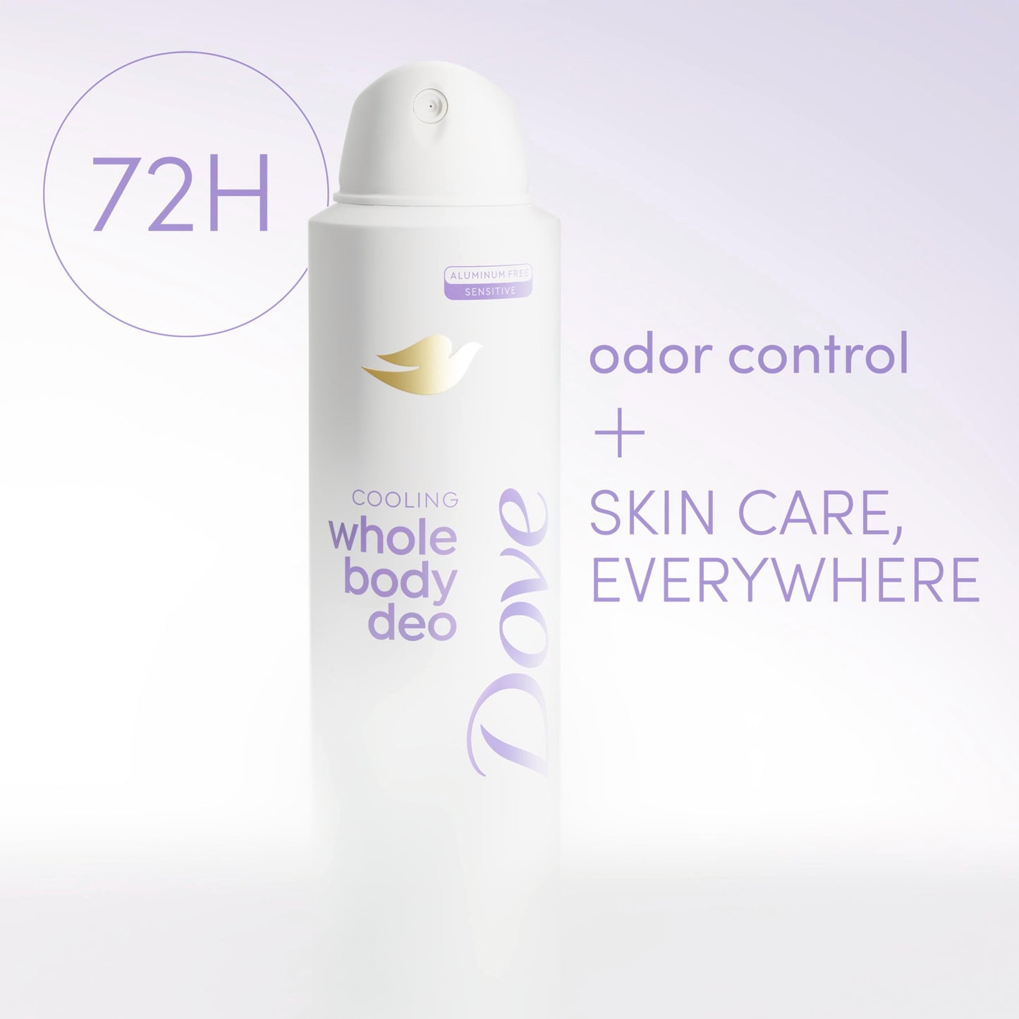 Dove Whole Body Deo Aluminum Free Invisible Spray Deodorant Coconut & Vanilla for 72h Odor Control 4 oz Beauty and Personal Care Dove