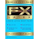 Liquid Latex - Face and Body Paint, Ammonia Free, Easy On and Off, Cosplay Makeup, Create Professional Monster, Zombie Arts 16 Oz (Fluorescent Blue) Beauty & Personal Care Liquid Latex Fashions