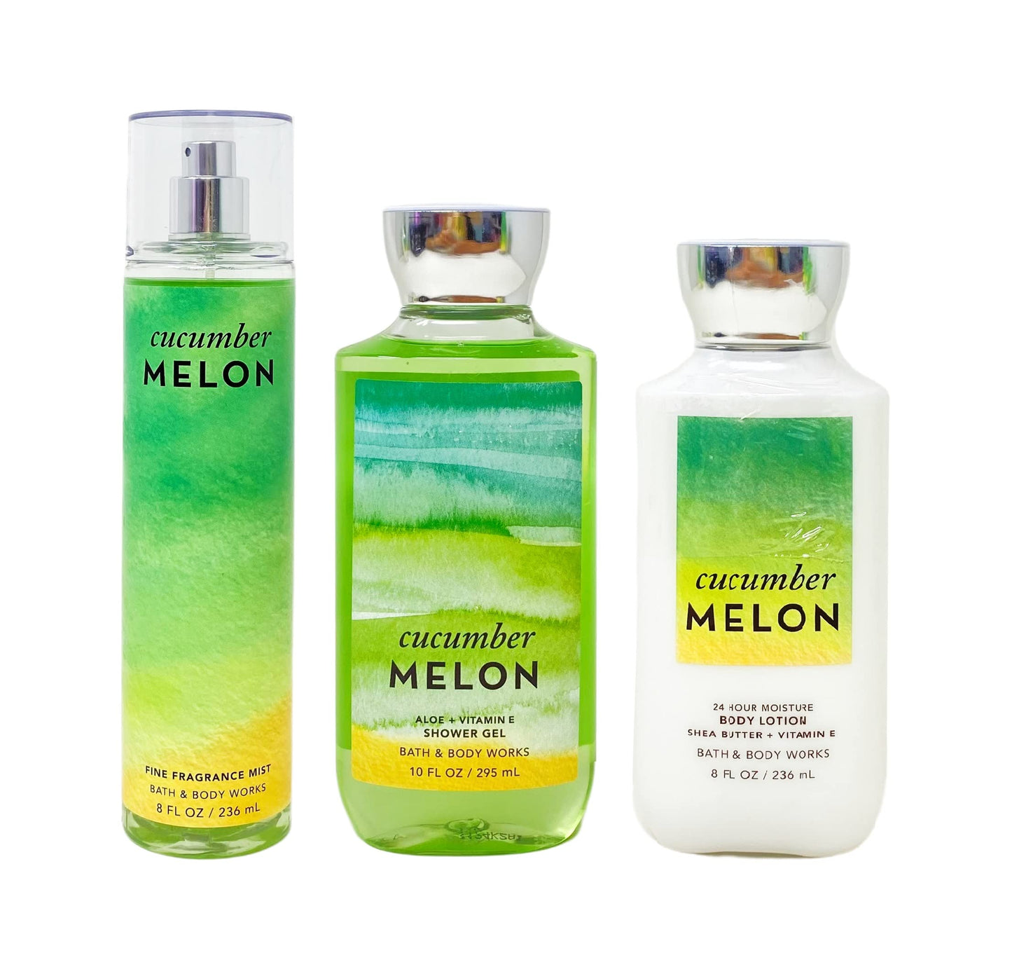 Bath & Body Works Cucumber Melon Trio Bundle - Fragrance Mist - Shower Gel - Body Lotion. Beauty and Personal Care Bath & Body Works