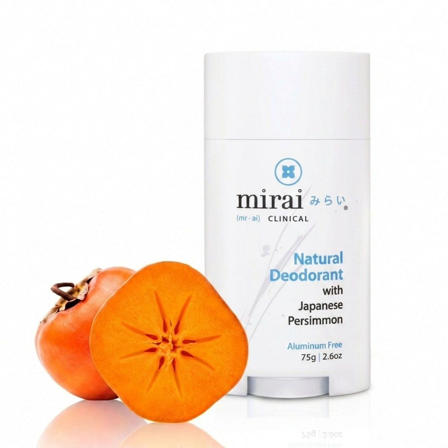 Mirai Clinical - All Natural Deodorant for Women and Men - w/Japanese Persimmon Extract - Full-Body Use - Aluminum, Fragrance, Paraben Free - Vegan Beauty and Personal Care Mirai