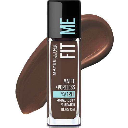 Maybelline New York Fit Me Matte Plus Poreless Foundation, Espresso, 1 Fluid Ounce Beauty & Personal Care MAYBELLINE