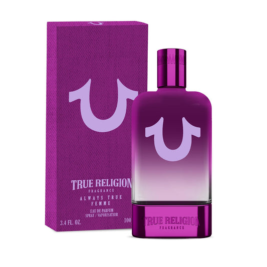 True Religion Always True Femme - 3.4 fl oz EDP - Women's Perfume - amber, fruity, floral - grapefruit, mandarin, plum, jasmine, rose, orange Beauty & Personal Care True Religion