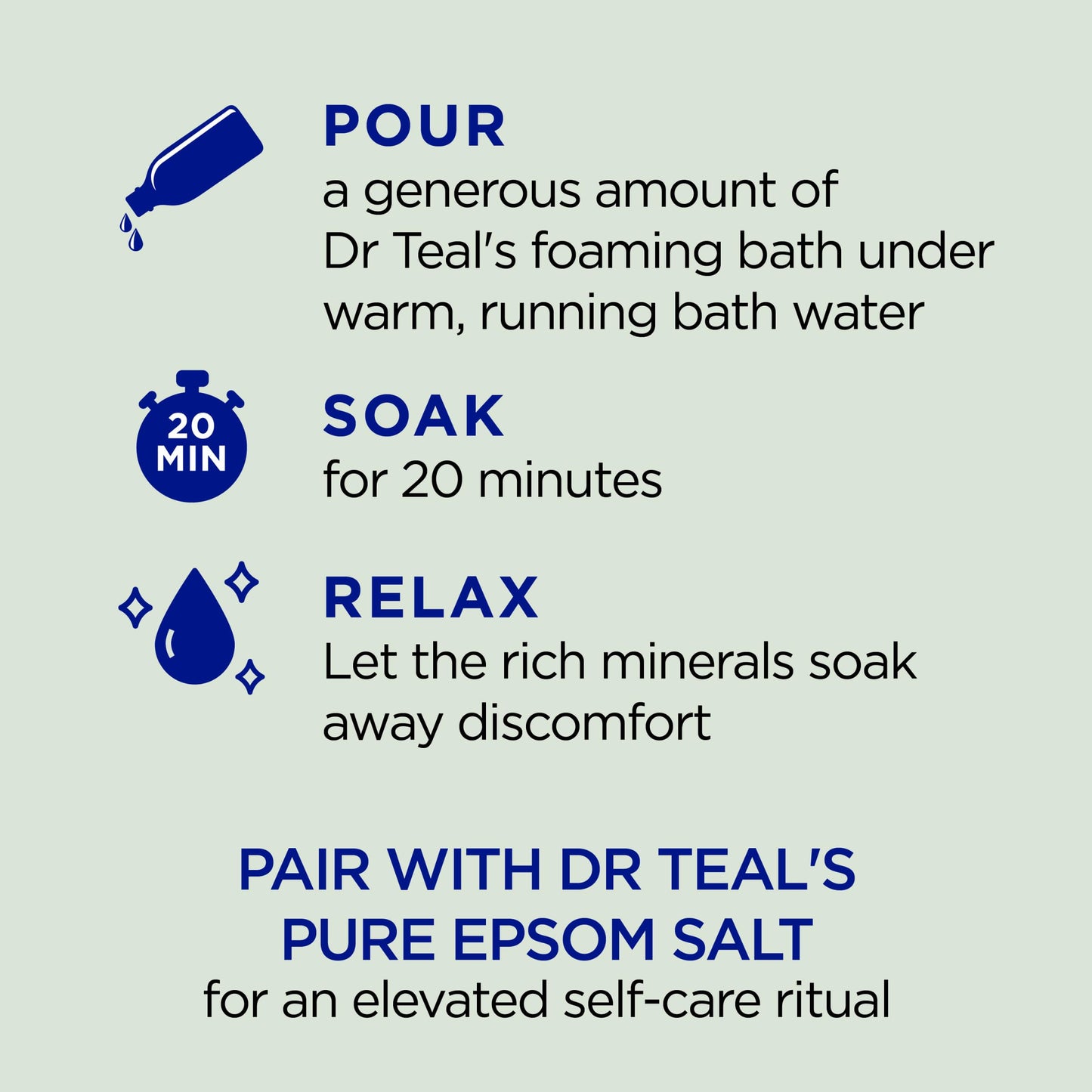 Dr Teal's Foaming Bath with Pure Epsom Salt, Relax & Relief with Eucalyptus & Spearmint, 34 fl oz (Pack of 2) Beauty and Personal Care Dr Teal's