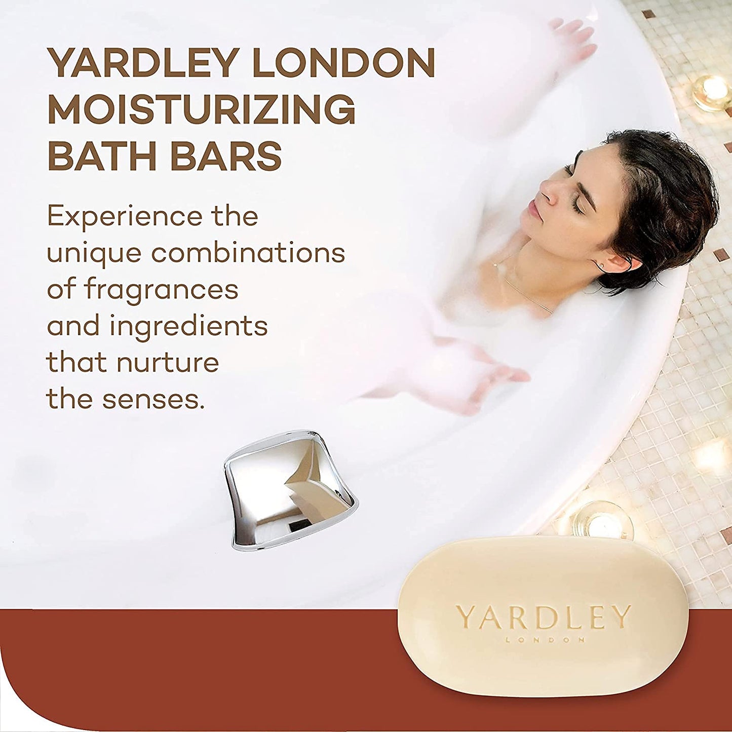 Yardley Moisturizing Bar Cocoa Butter 4.0 oz (Pack of 5) Beauty & Personal Care Yardley