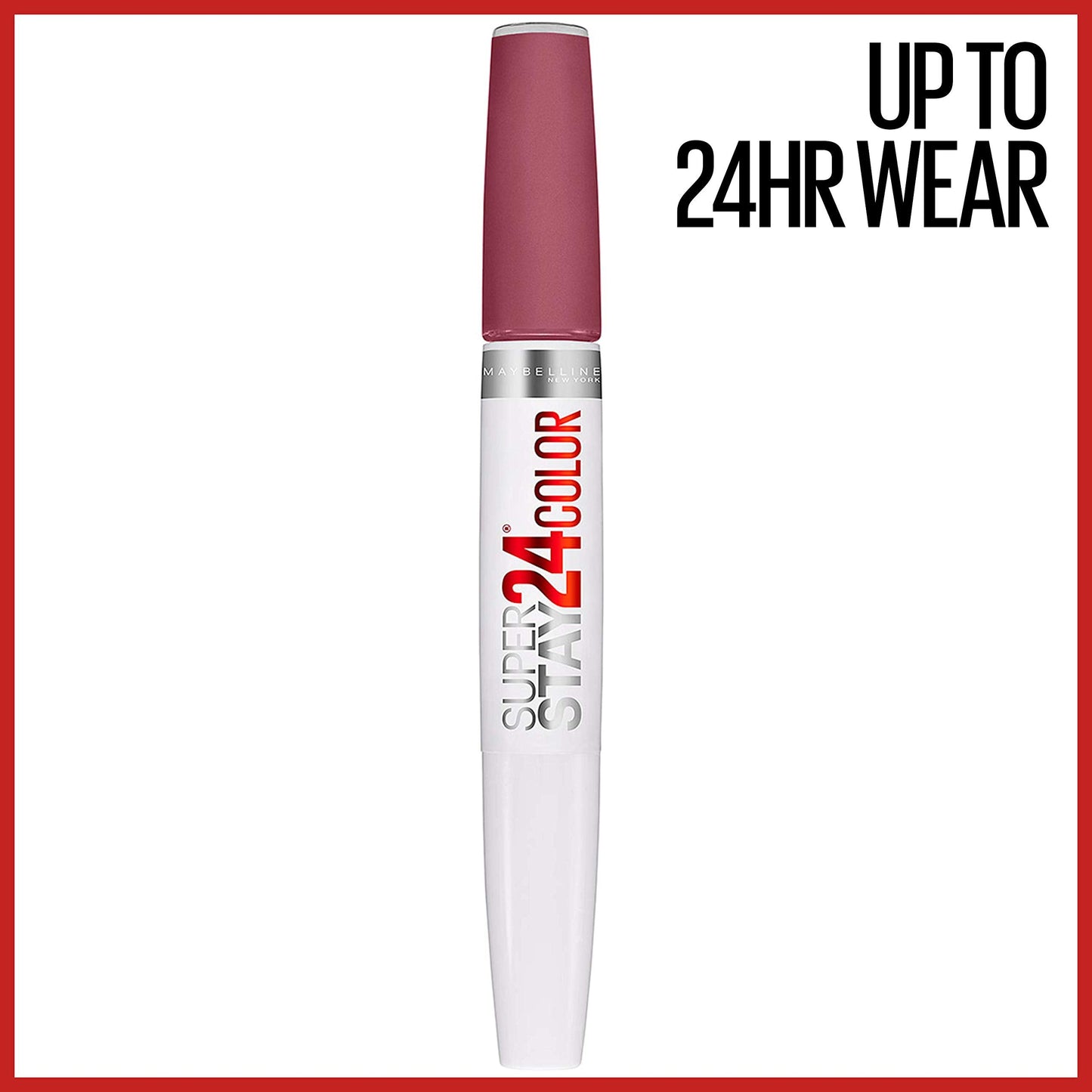 Maybelline Super Stay 24, 2-Step Liquid Lipstick Makeup, Long Lasting Highly Pigmented Color with Moisturizing Balm, Firmly Mauve, Mauve, 1 Count Beauty & Personal Care MAYBELLINE