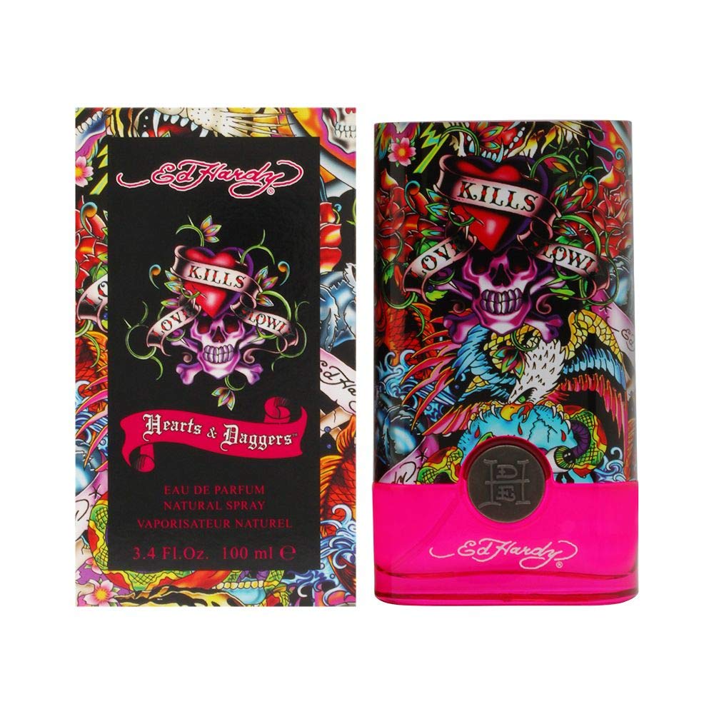 Ed Hardy Hearts & Daggers 3.4 Edp Sp For Women Fragrance:women 0 Beauty & Personal Care Christian Audigier