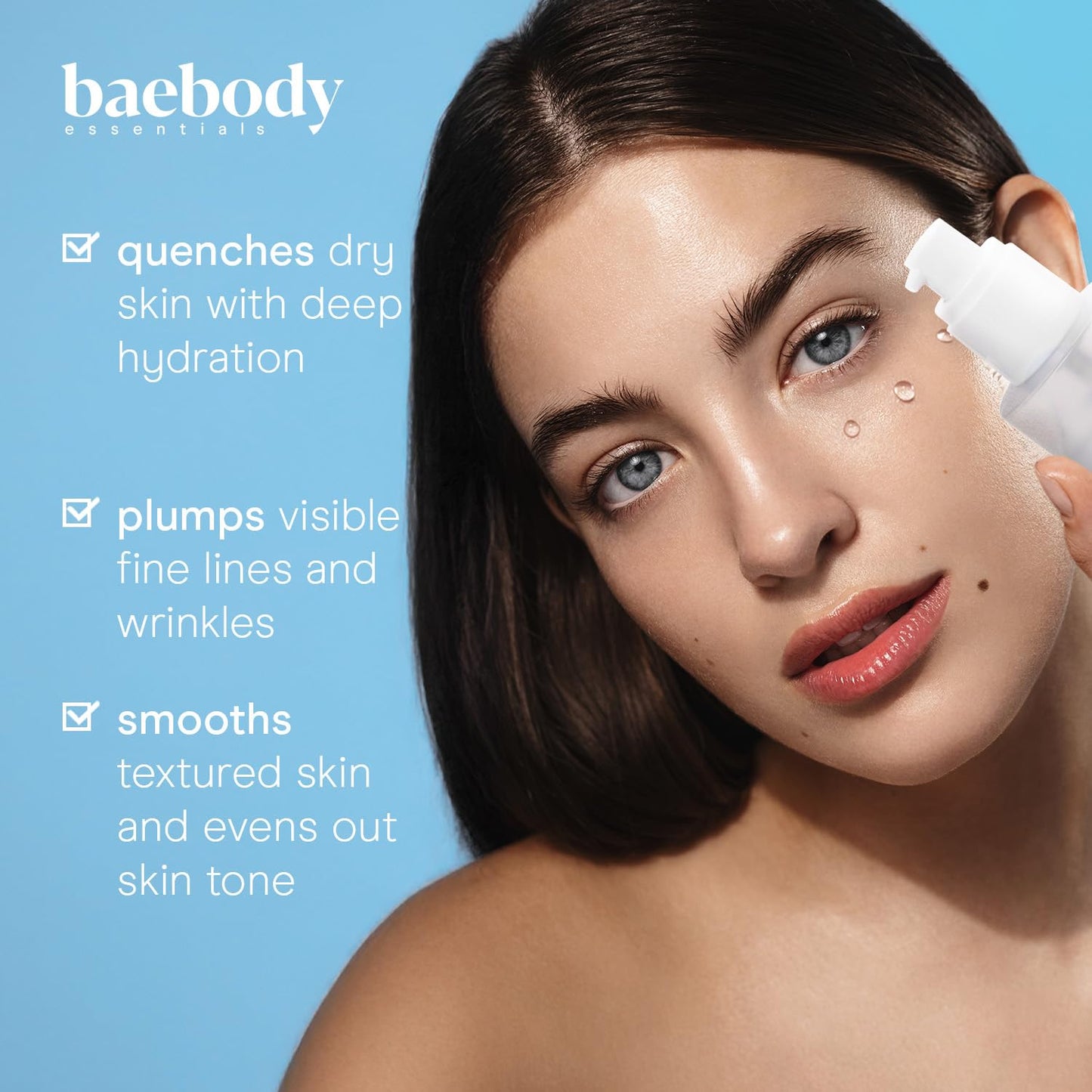 Baebody Snail Mucin Serum Moisturizer - Hydrating Serum for Face with Collagen - Snail Mucin Moisturizer for Youthful Skin - Korean Skin Care Beauty & Personal Care Baebody