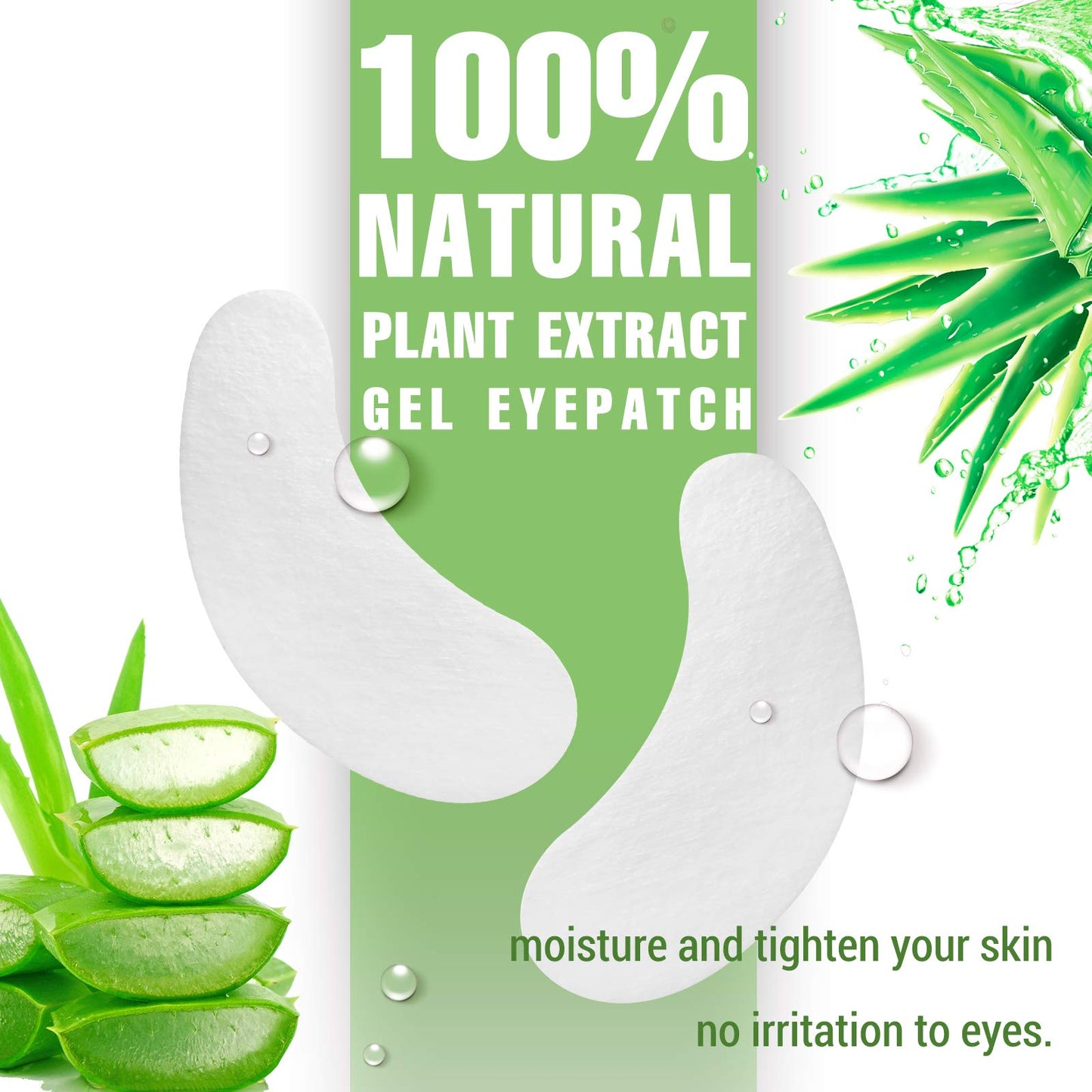 150 pairs GreenLife 100% Naturel Eyelash Extension Under Eye Gel Pads patches kit Collagen (50 150 300 Pairs) with Aloe Vera Hydrogel Eye Patches set Beauty & Personal Care GreenLife