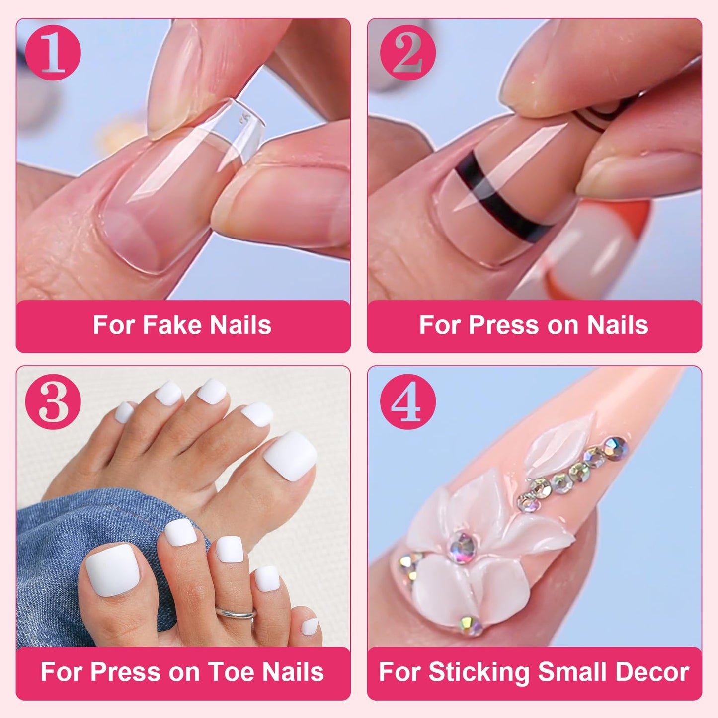 Makartt Super Strong Nail Glue for Press ons: Acrylic Nail Tips-Fake Nails-Salon Quality, Brush On, Quick Dry, Easy Application Durable & Long-Lasting Beauty & Personal Care Makartt