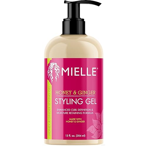 Mielle Organics Honey & Ginger Hair Gel - Styling Gel for Enhanced Curl Definition and Frizz Reduction - Enriched with Aloe & Babassu Oil to Nourish Beauty & Personal Care Mielle Organics
