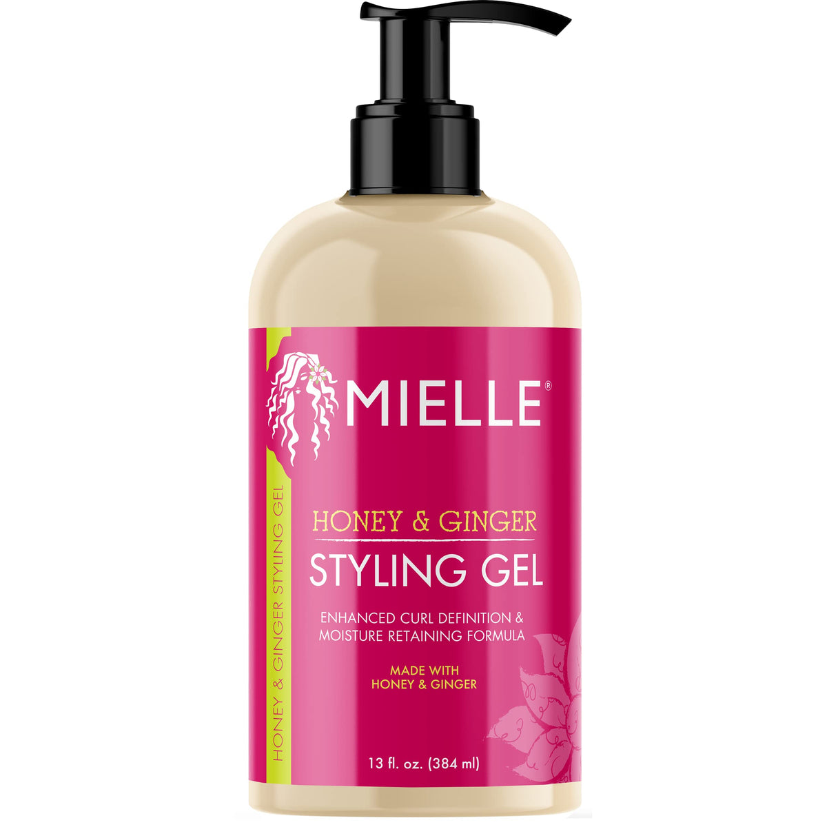 Mielle Organics Honey & Ginger Hair Gel - Styling Gel for Enhanced Curl Definition and Frizz Reduction - Enriched with Aloe & Babassu Oil to Nourish Beauty & Personal Care Mielle Organics