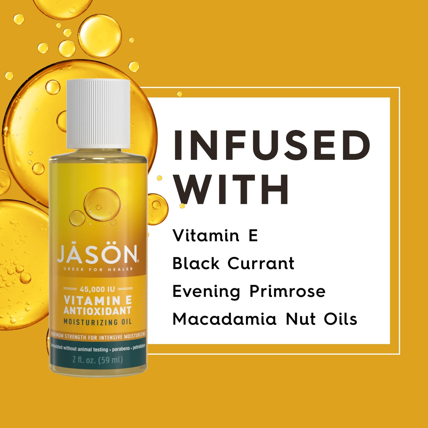 JASON Vitamin E 45,000 IU Moisturizing Oil , For Maximum Strength, 2 Fluid Ounces Beauty & Personal Care JASON