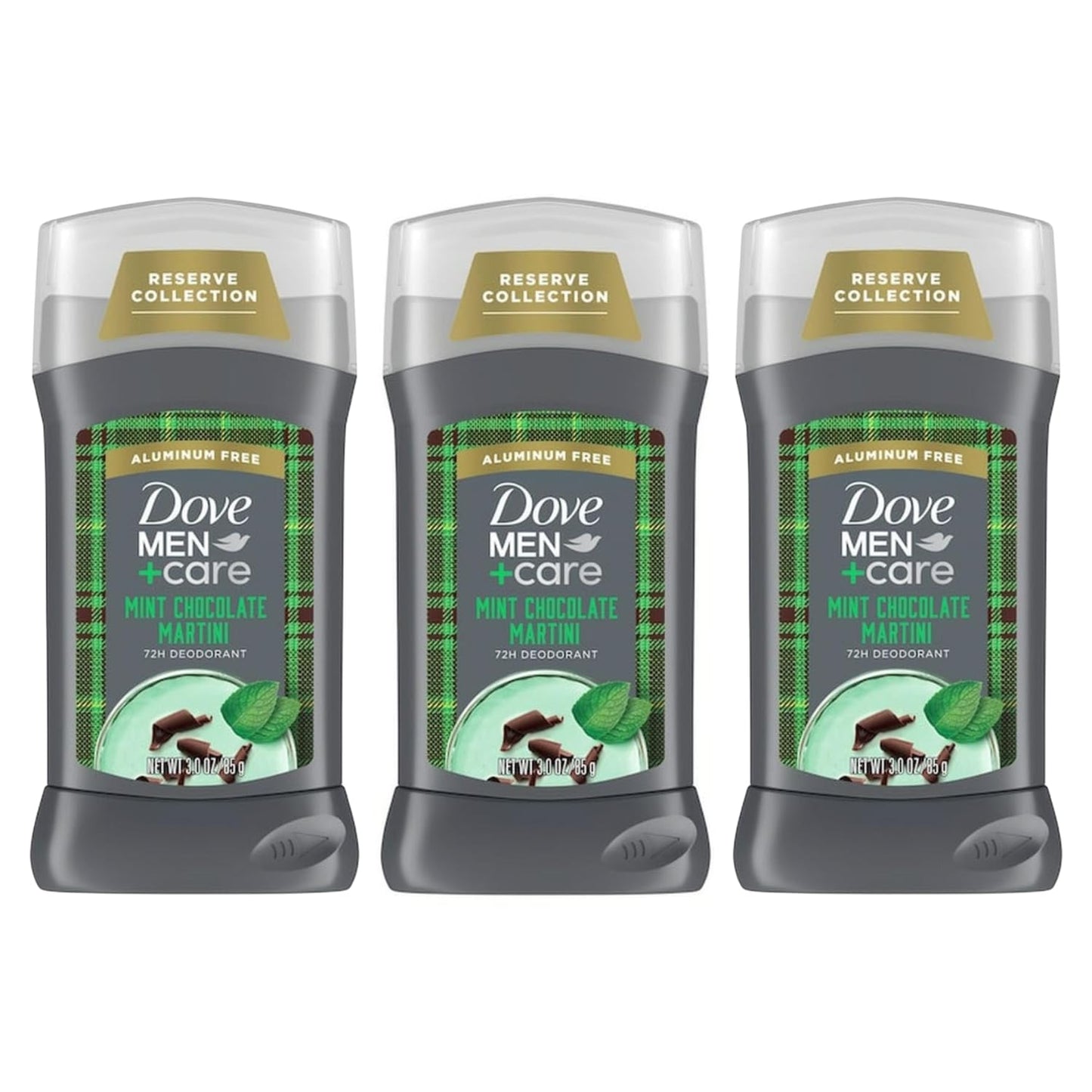 Dove Men+Care Deodorant Stick Mint Chocolate Martini 3oz - Long Lasting Odor Protection, 72HR Freshness, Smooth Glide Formula, Moisturizing Men’s Beauty and Personal Care Dove
