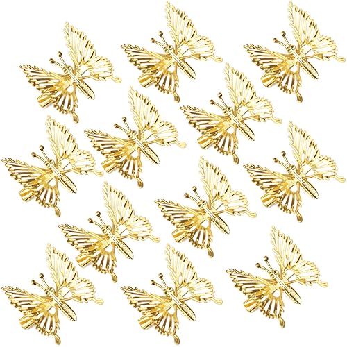 ISCRIO 12 Pcs Butterfly Hair Clips, Moving Wings Butterfly Metal Hair Barrettes, Hair Styling Accessories,Cute Hairs Pins Clip for Women and Girls Beauty & Personal Care VOBRAMY