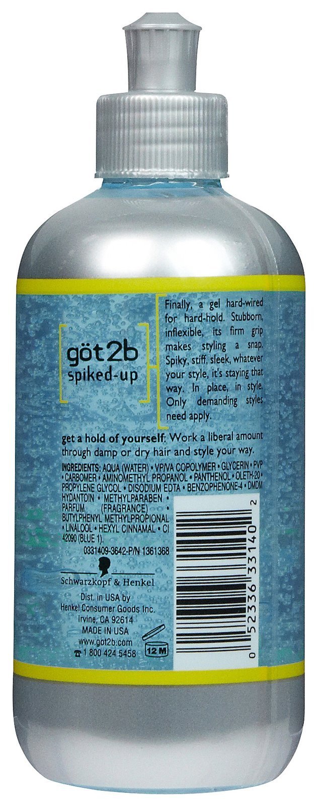 Got2B Spiked-Up Max Control Styling Gel, 8.5 Fl. Oz. Beauty & Personal Care Got2B