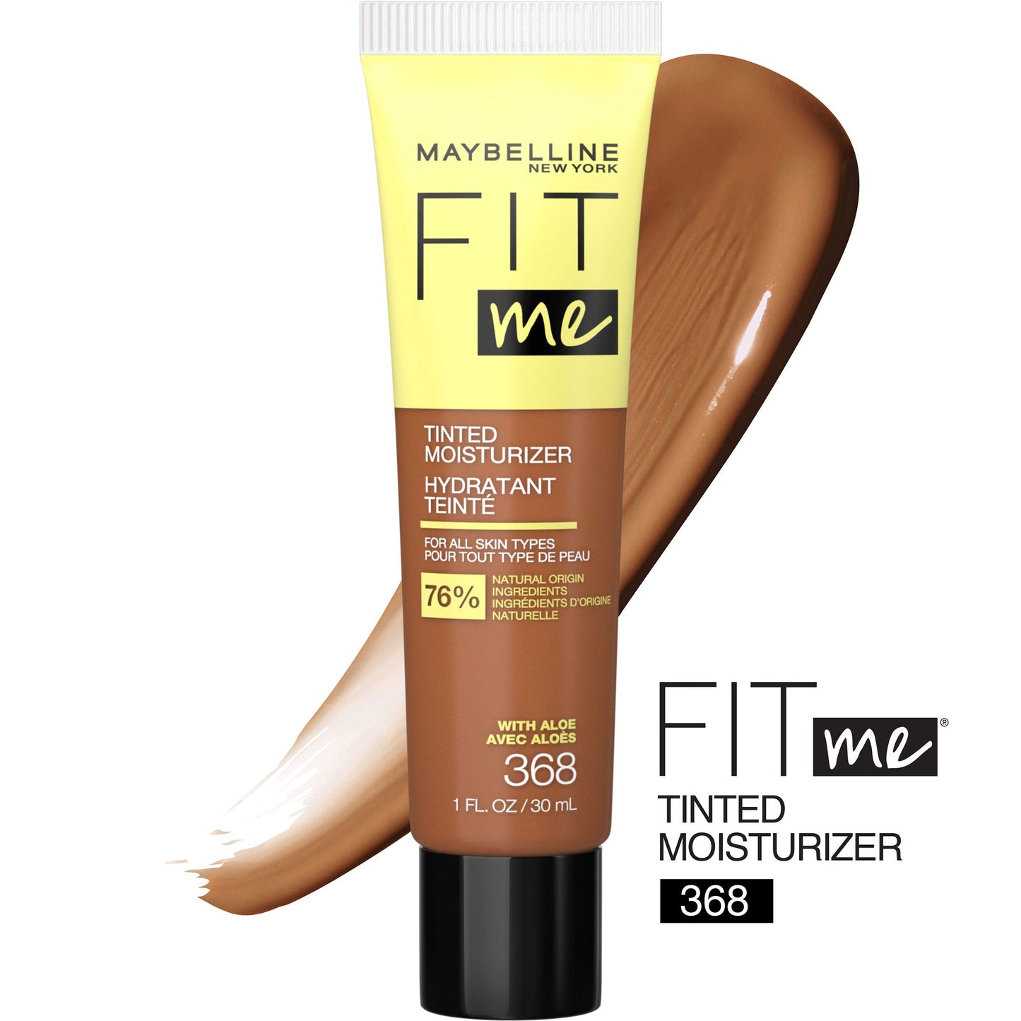 Maybelline Fit Me Tinted Moisturizer, Natural Coverage, Face Makeup, 368, 1 Count Beauty & Personal Care MAYBELLINE