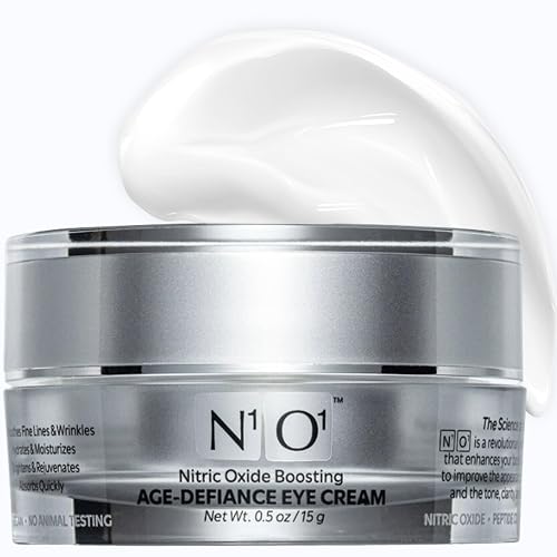 N1O1 Age-Defiance Eye Cream - Day & Night Moisturizer with Nitric Oxide, Hyaluronic Acid, Complex Peptides, Ceramides - Hydrating Eye Cream for Dark Beauty & Personal Care N1O1