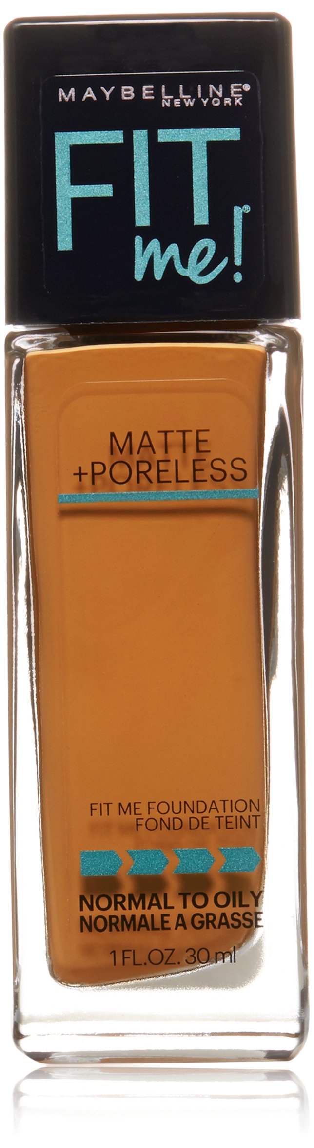 Maybelline New York Fit Me Matte Plus Pore Less Foundation, Cappuccino, 1 Fluid Ounce