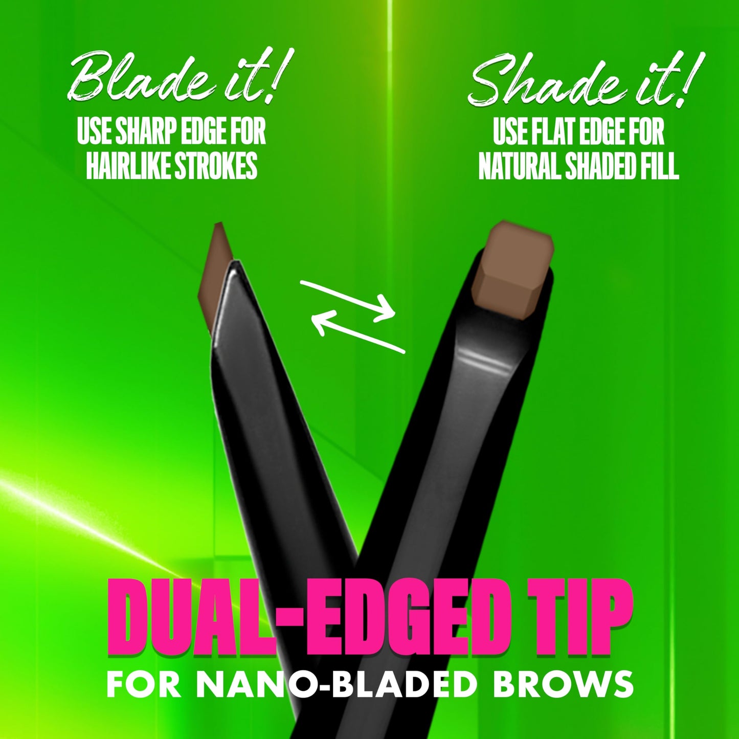 NYX PROFESSIONAL MAKEUP Blade & Shade Brow Pencil, Nano Mechanical Eyebrow Pencil, Up to 16HR Make Up Wear - Espresso Beauty & Personal Care NYX PROFESSIONAL MAKEUP