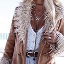DoubleNine Bohemian Wrap Choker Layered Necklace Sets Retro Vegan Suede Lariat Beach Accessories with Coin Tassels for Women Girls (choker+necklace) Beauty & Personal Care Doubnine