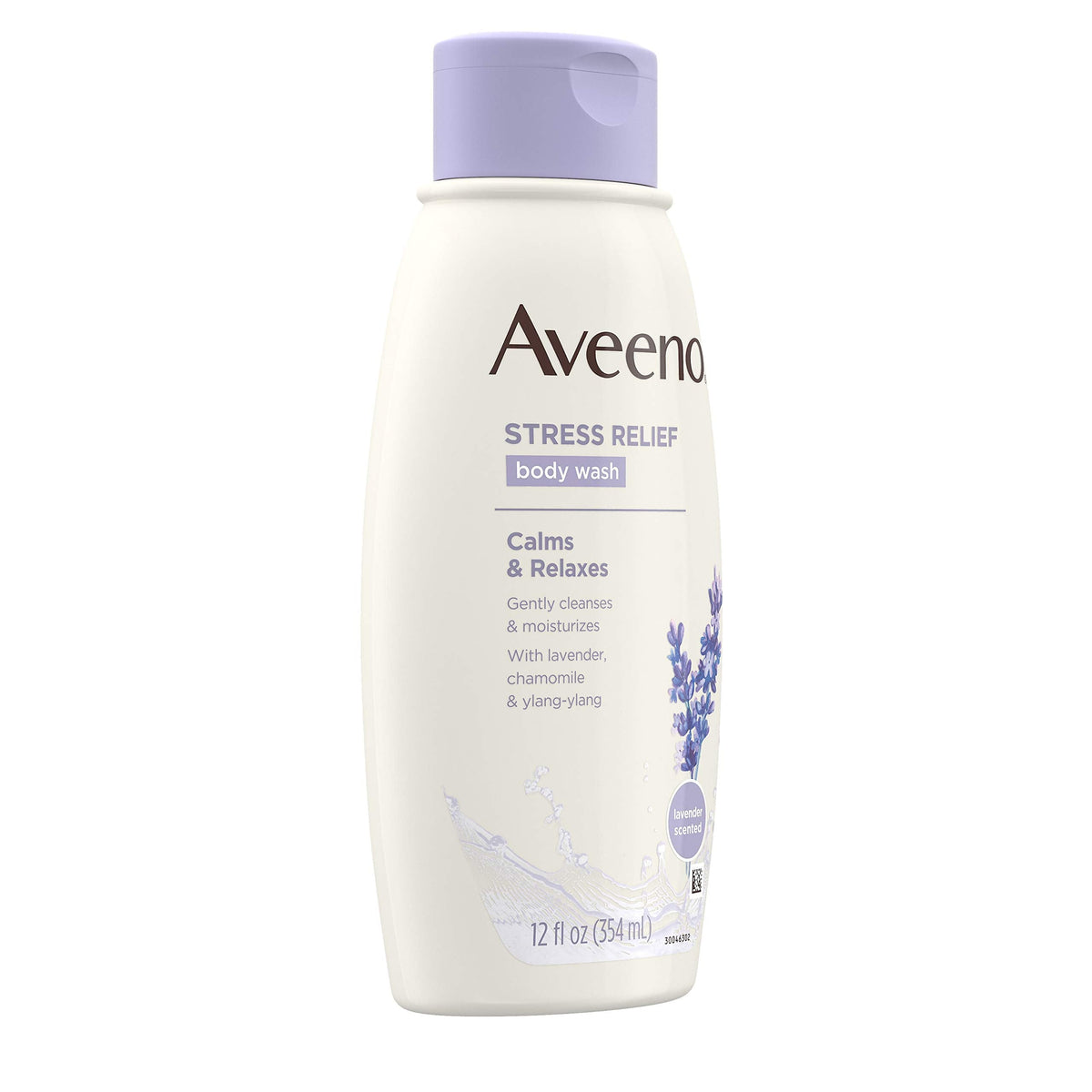 Aveeno Stress Relief Body Wash with Soothing Oat, Lavender, Chamomile & Ylang-Ylang Essential Oils, Dye- & Soap-Free Calming Body Wash for Shower Beauty & Personal Care Aveeno