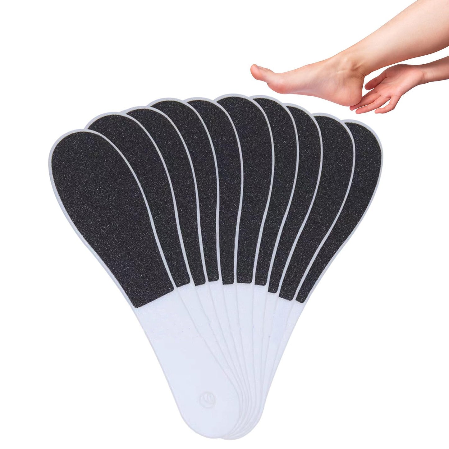 10 Pack Foot File, Professional Foot Callus Remover Sandpaper Pedicure Tools, Double Side Foot Scrubber, Sander for Dead Skin Foot Rasp Pedicure Beauty & Personal Care Agirlvct