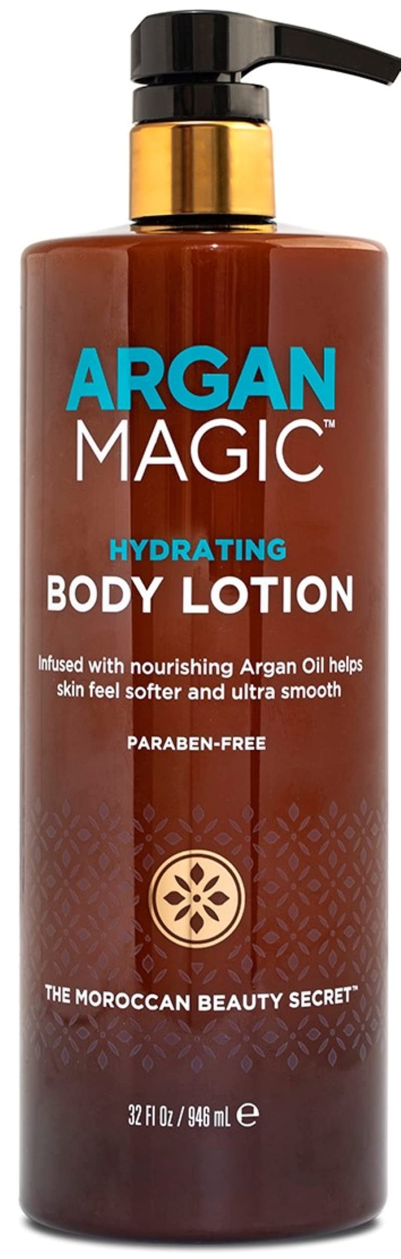 Argan Magic Hydrating Body Lotion with Argan Oil & Shea Butter for Dry Skin - Nourishes Skin, Restores Moisture, Smooths & Softens | Non-Greasy Beauty & Personal Care Argan Magic