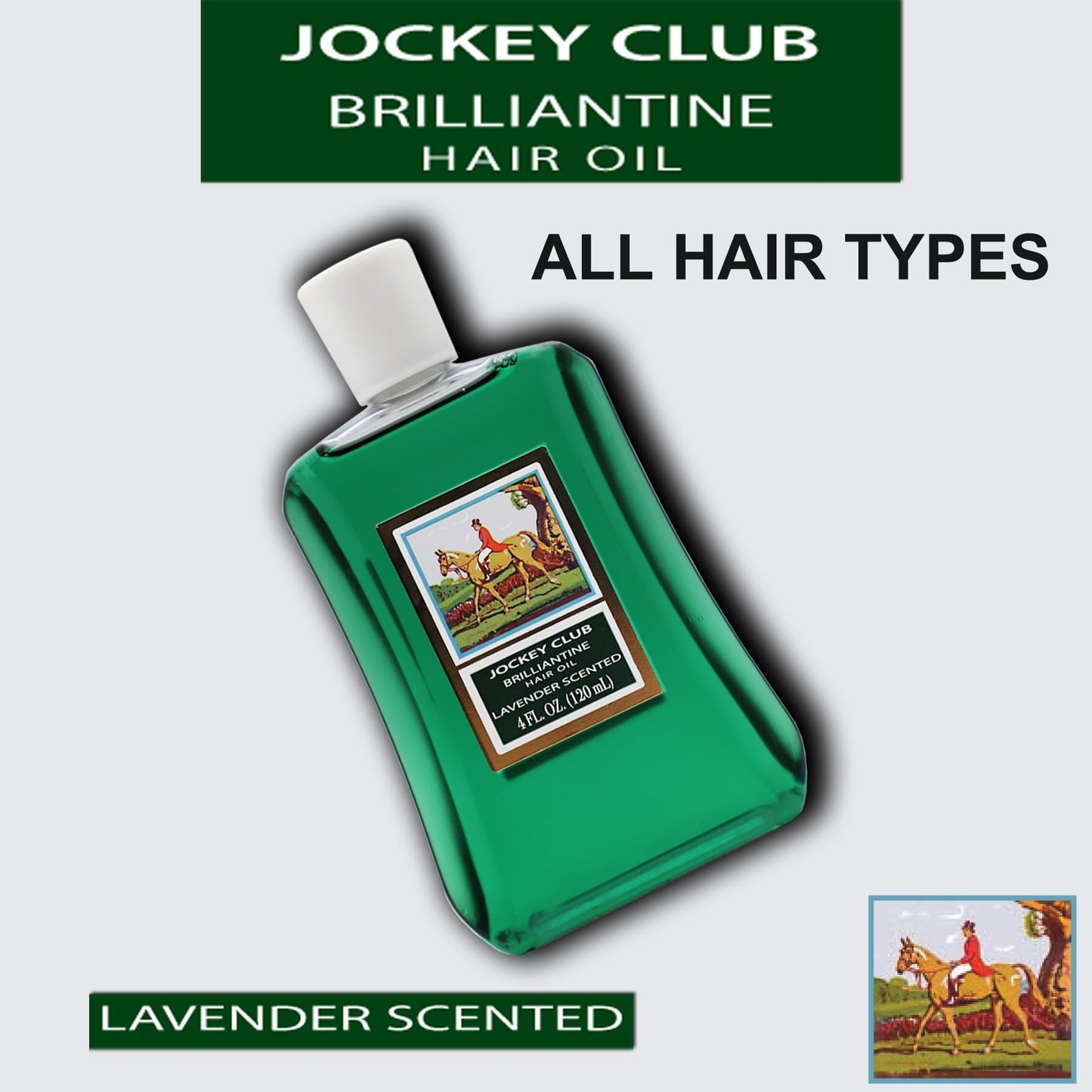 Jockey Club Liquid Brilliantine Hair Styling, Helps Softens All Hair Types, Lavender Scented 4 Fl Oz Plastic Bottle Beauty & Personal Care Midway Importing