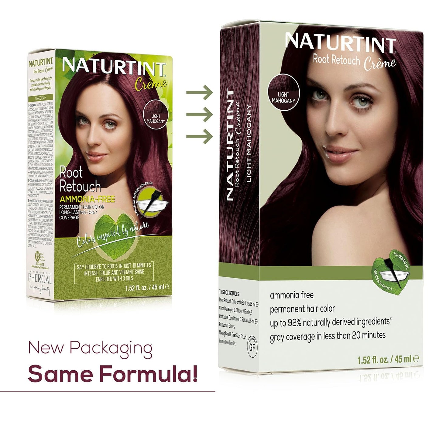 Naturtint Light Mahogany Root Retouch Crème Permanent Hair Color - Ammonia Free, Conceal Grays, No Artificial Scent, 1.52 Fl Oz Beauty & Personal Care Naturtint