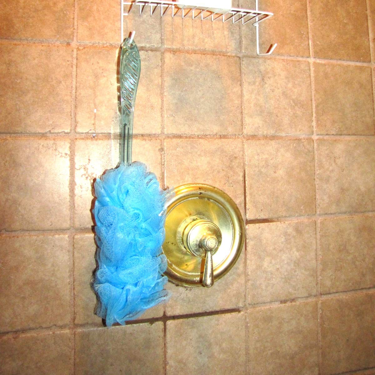 Treasure Gurus Long Handle Body Back Scrubber Shower Bath Loofah Pouf Exfoliating Washcloth Loofa Sponge Beauty and Personal Care TG,LLC