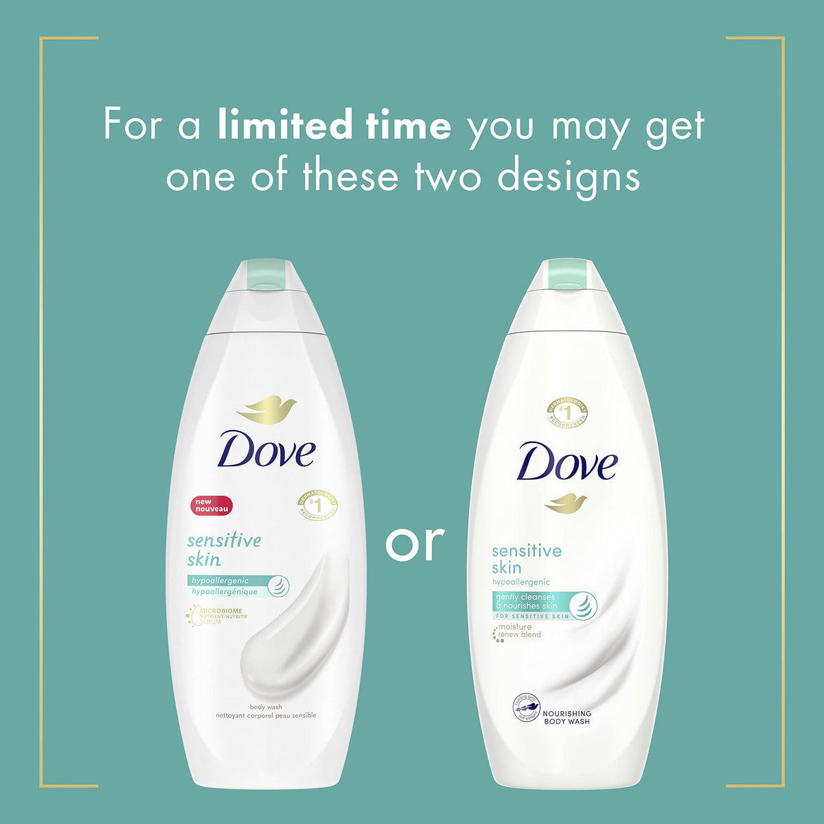 Dove Body Wash, Sensitive Skin, 12 oz Beauty & Personal Care Dove