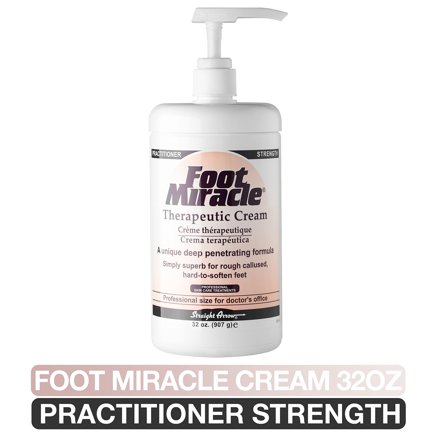 Foot Miracle Therapeutic Cream Practitioner Strength 32 Ounce With Pump Beauty & Personal Care Foot Miracle