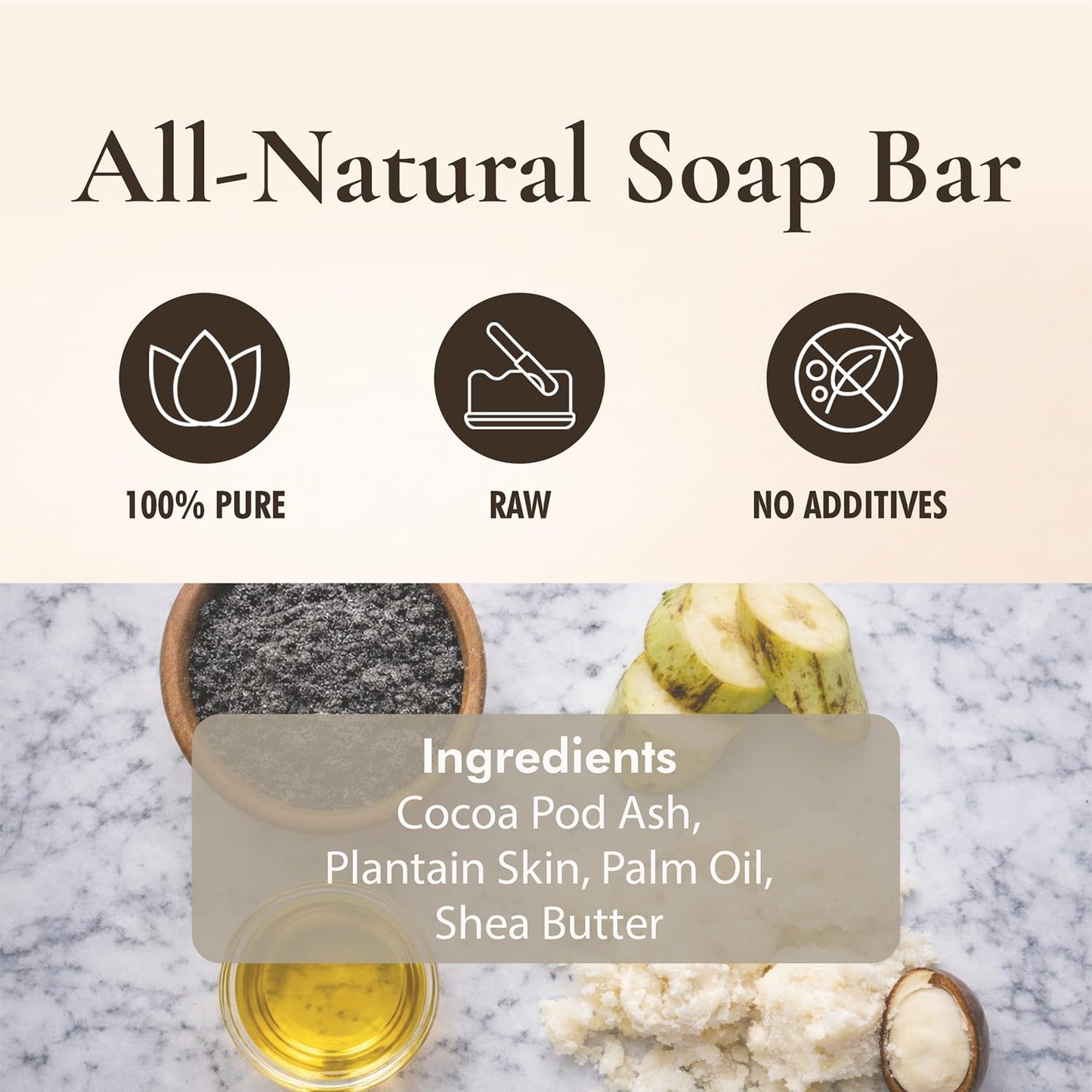SAAQIN - Raw African Black Soap for All Skin Types, Black Soap Ideal for Acne, Wrinkles, Make-Up Removal, Hair & Body, Natural Glycerin Black African Beauty & Personal Care SAAQIN
