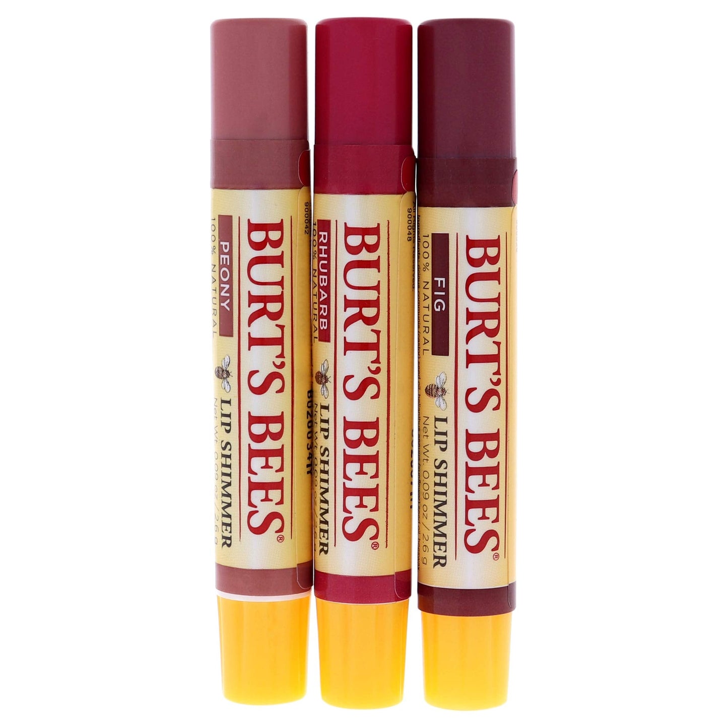 Burts Bees Kissable Color Warm Collection Unisex Lip Shimmer Peony, Rhubarb, Fig 3 oz Beauty & Personal Care Burt's Bees