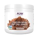 NOW Solutions, Mediterranean Red Clay Powder, Pure Powder for Sensitive Skin Facial Mask, 6-Ounce Beauty & Personal Care NOW Foods