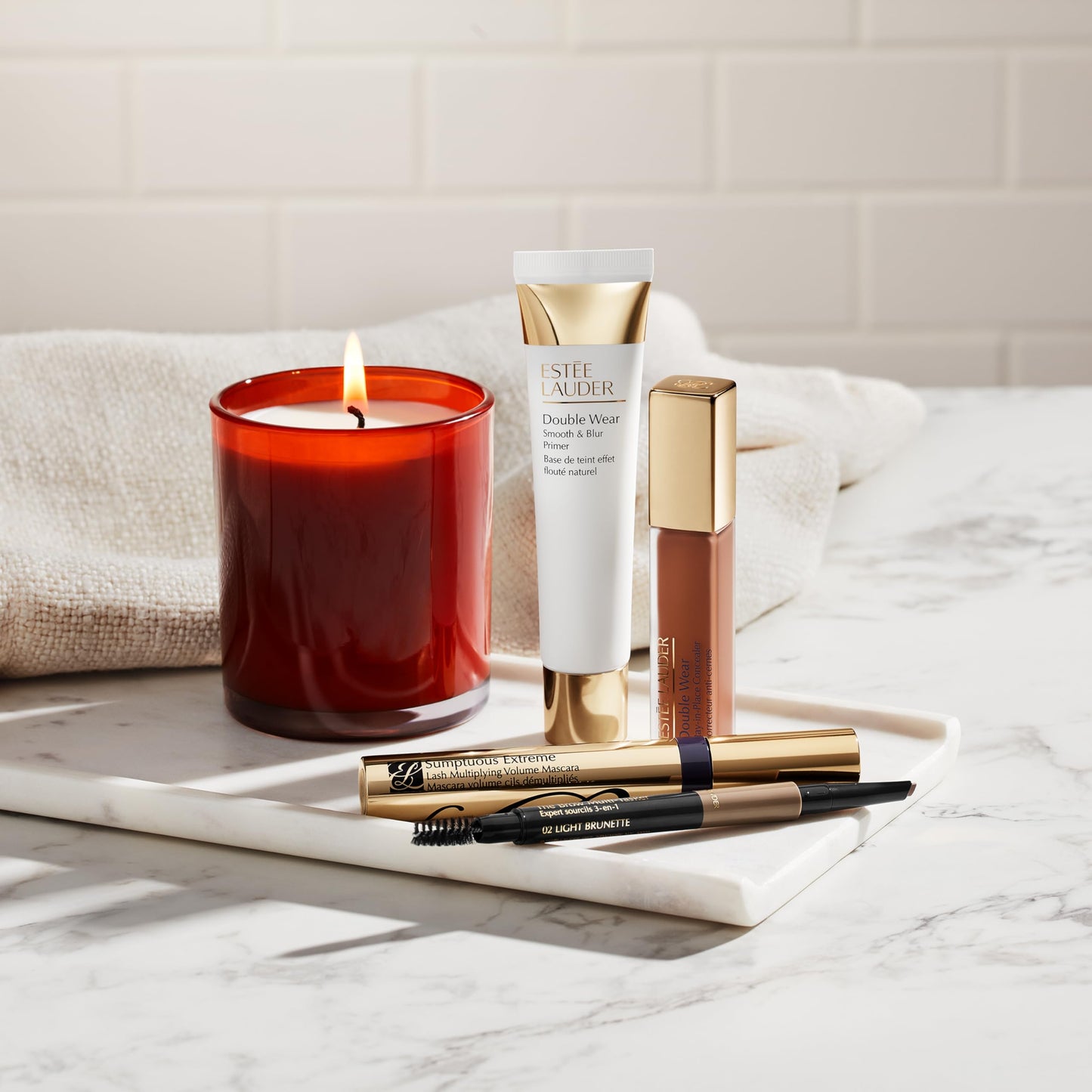 Estée Lauder The Brow Multi-Tasker 3-in-1 Tool | Eyebrow Pencil, Powder and Brush, 02 Light Brunette Beauty & Personal Care Estée Lauder