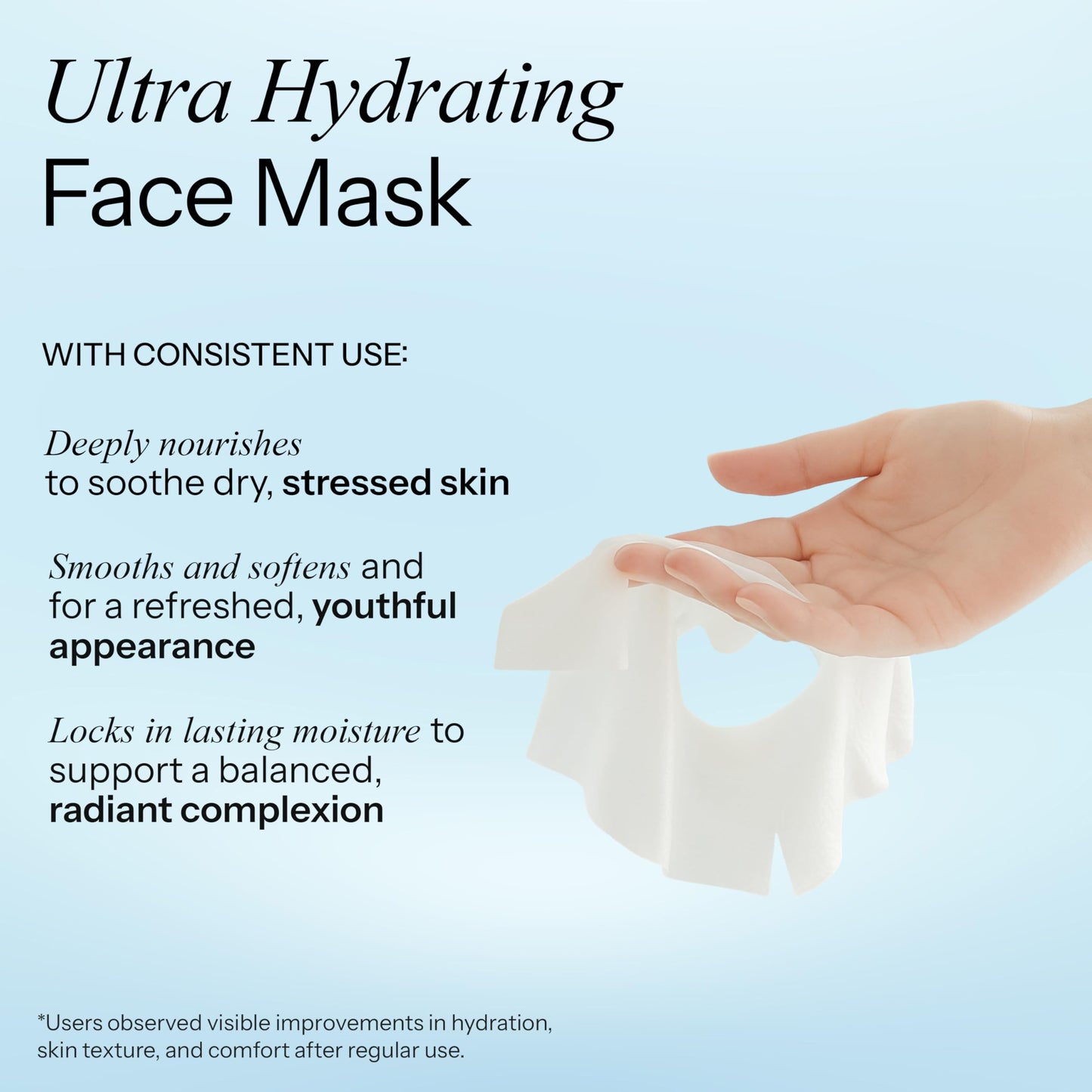 Radiant Aura Ceramide & Hyaluronic Acid Sheet Mask - Dermatologist Tested, Anti Aging, Korean Skin Care - Hydrates, Plumps Fine Lines, Supports Skin Beauty & Personal Care Radiant Aura
