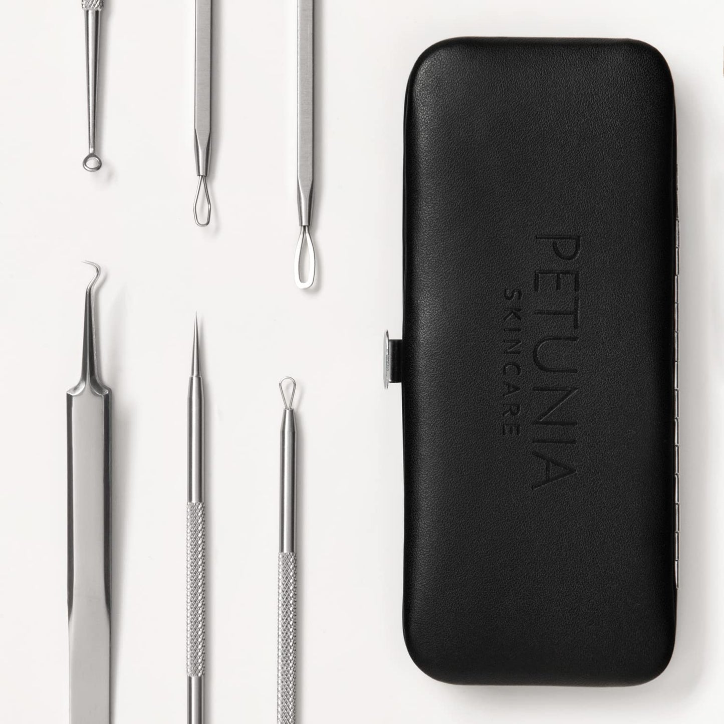 6 Piece Set Pimple Popper Blackhead Remover and Acne Extractor Kit Specifically Treats Face Blemishes Zits and Whiteheads - Perfect Stocking Stuffer Beauty & Personal Care PETUNIA SKINCARE