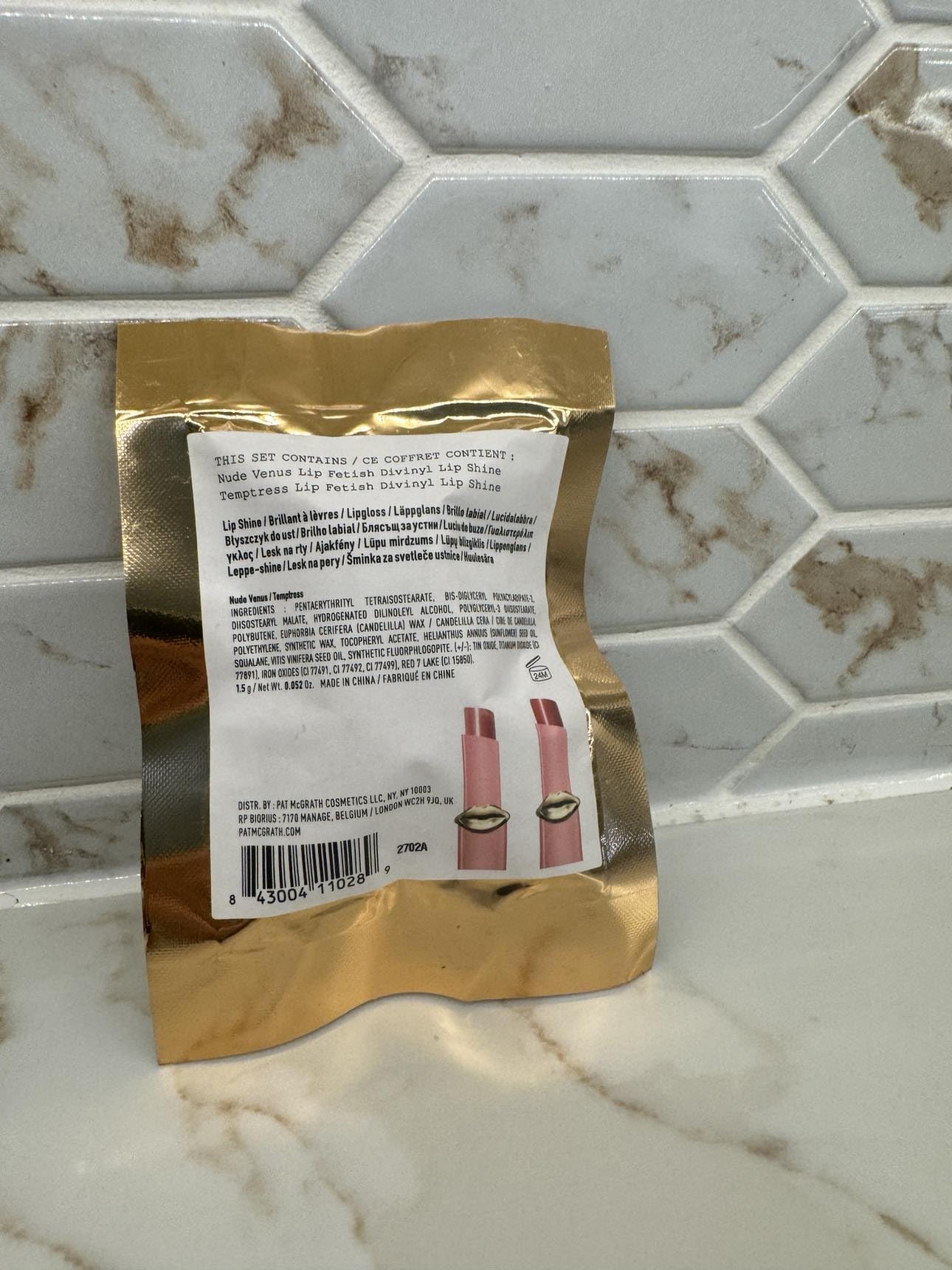 Pat McGrath Labs Mini Divinyl Lip Duo Nude Venus and Temptress Beauty & Personal Care Pat McGrath Labs