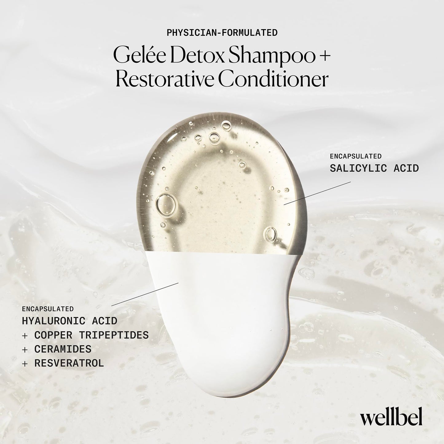 Detox + Restore Duo - Shampoo & Conditioner Set for Scalp Health & Hydration - Microbiome Reset & Frizz Control with Peptides & Hyaluronic Acid (2 x Beauty & Personal Care WELLBEL