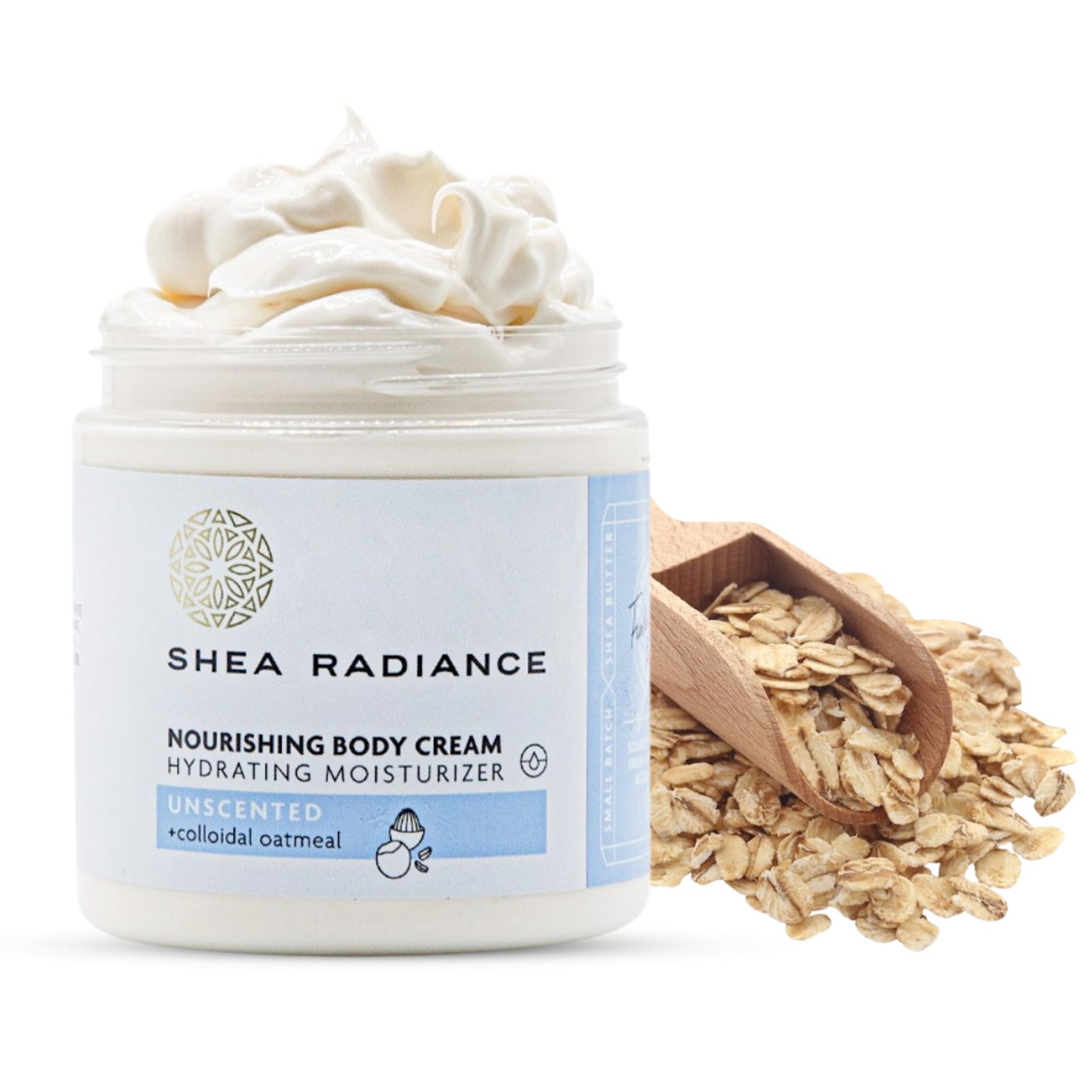 Shea Radiance Nourishing Body Cream with Colloidal Oatmeal | Hydrating Moisturizer for Sensitive Skin | Gentle Hydration with Long Lasting Moisture | Beauty & Personal Care Shea Radiance