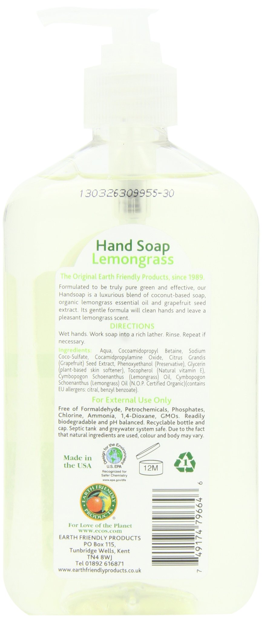 EARTH FRIENDLY PRODUCTS PL9664/06 Grass Soap, 17-Ounce, Lemon Beauty & Personal Care Earth Friendly Products