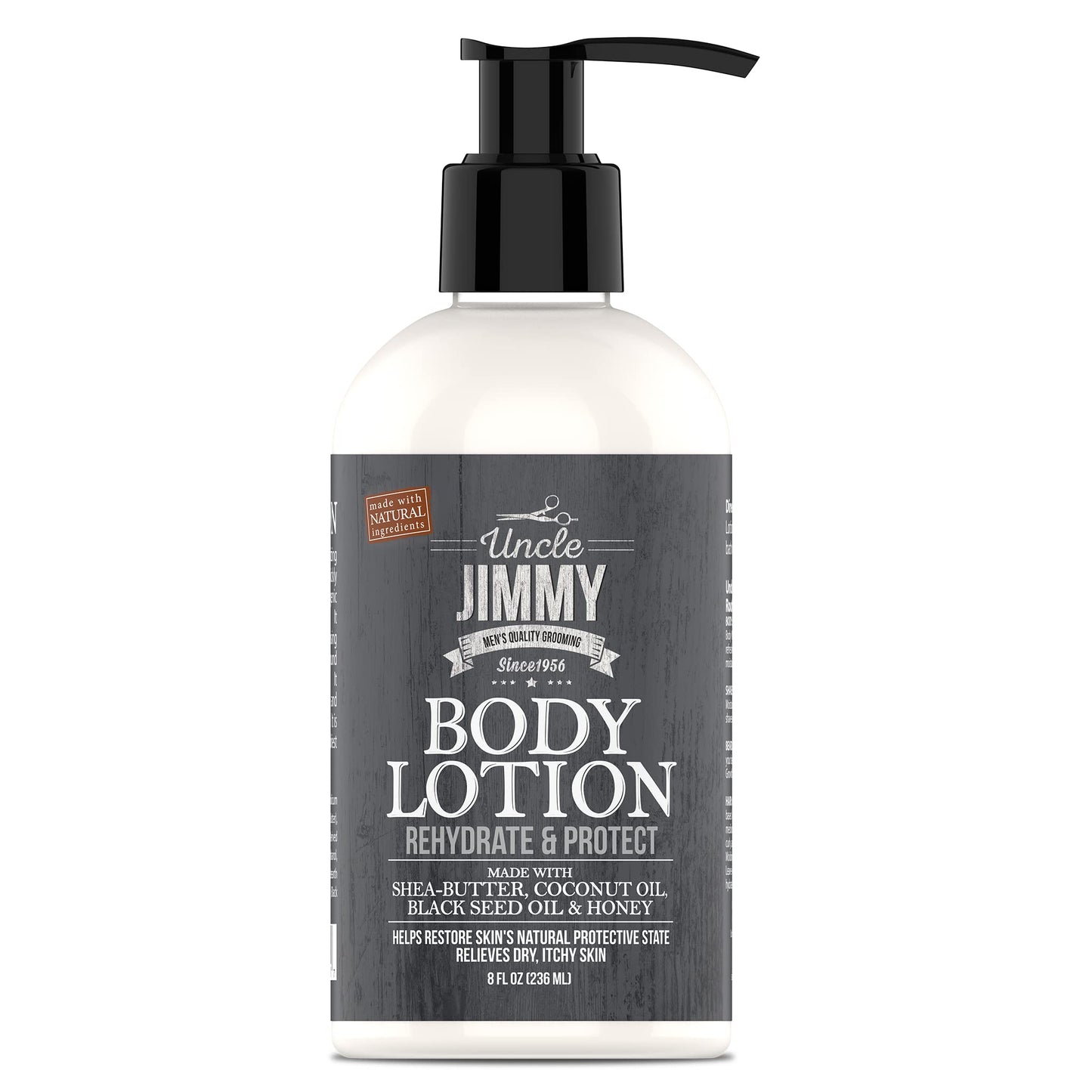 Uncle Jimmy Body Lotion for Dry Skin, Hand and Body Moisturizer Repairs Dry Skin and Retains Moisture, 8 Fl Oz Beauty & Personal Care Uncle Jimmy