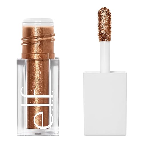 e.l.f. Liquid Metallic Eyeshadow, Quick-Drying, Long-Lasting, Gel-Based Formula For One-Swipe Pigmented Coverage, Vegan , Meteor Beauty & Personal Care e.l.f.