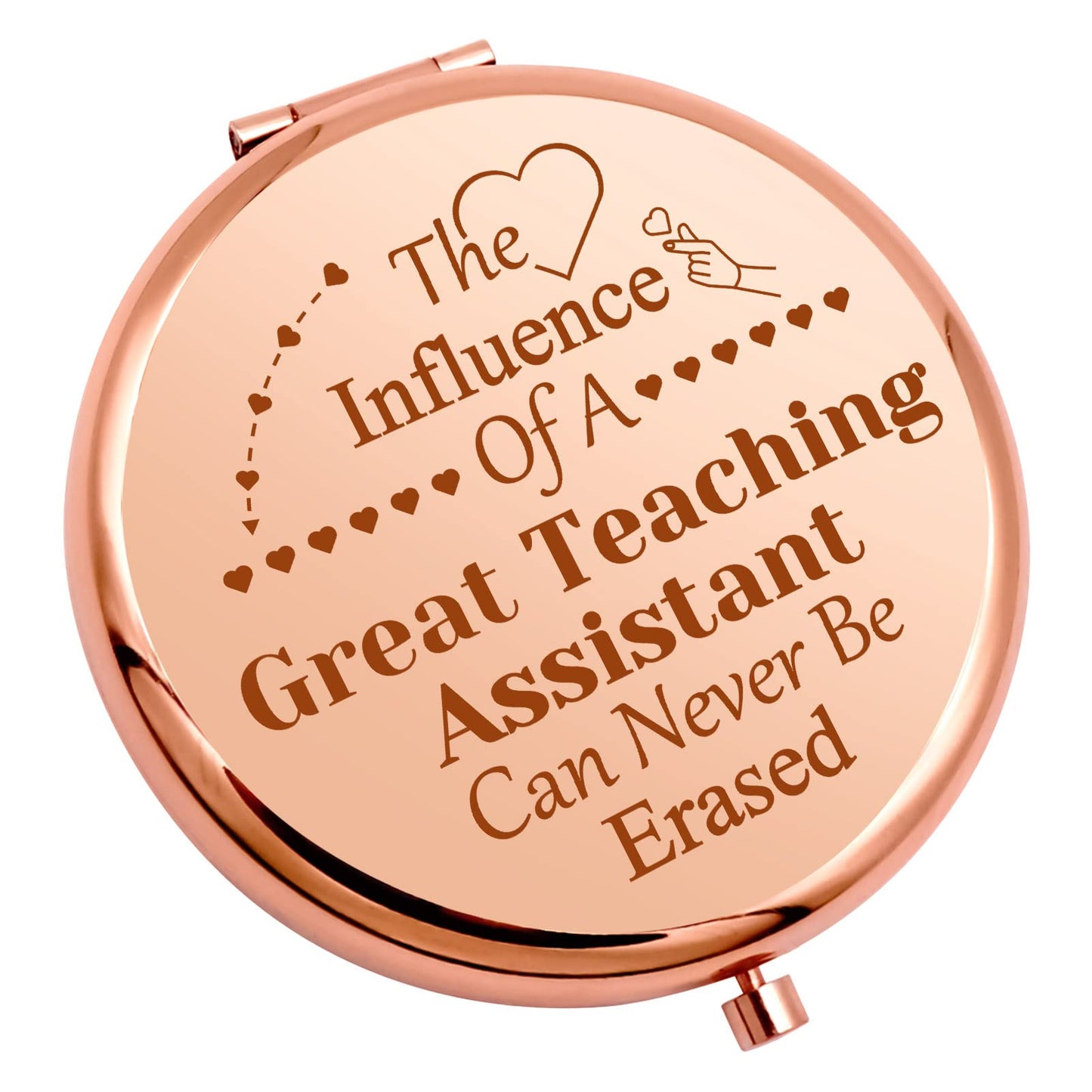 Teaching Assistant Gift for Women Appreciation Compact Makeup Mirror Teacher's Aide Gifts for Coworker Graduation Teacher's Day End of Term Present Beauty & Personal Care Gevody