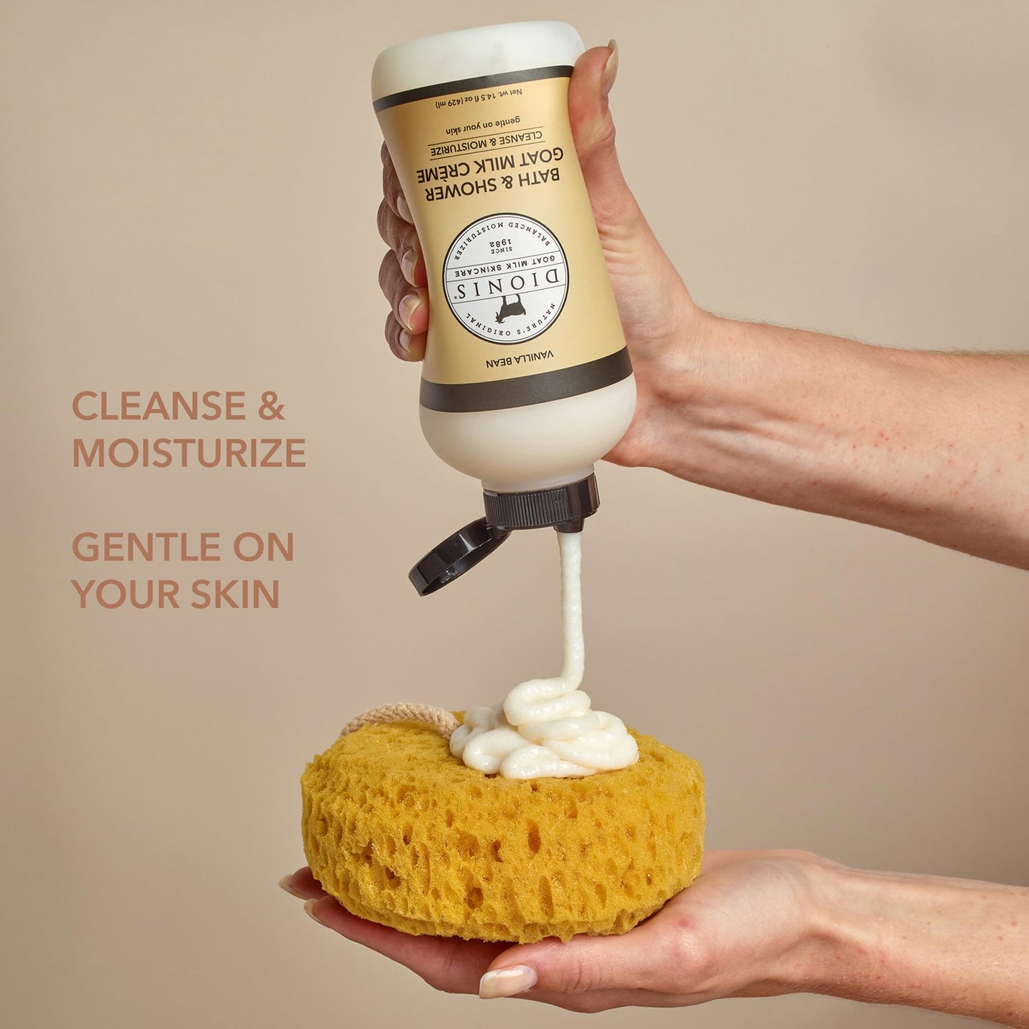 Dionis Bath & Shower Goat Milk Crème Vanilla Bean 14.5oz (Pack of 1) Beauty & Personal Care Dionis