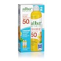 Alba Botanica Hawaiian Coconut Sunscreen, Spray Broad Spectrum SPF 50 Sunscreen, Water Resistant and Biodegradable 8 fl oz Bottle (Pack of 2) Beauty & Personal Care Alba Botanica