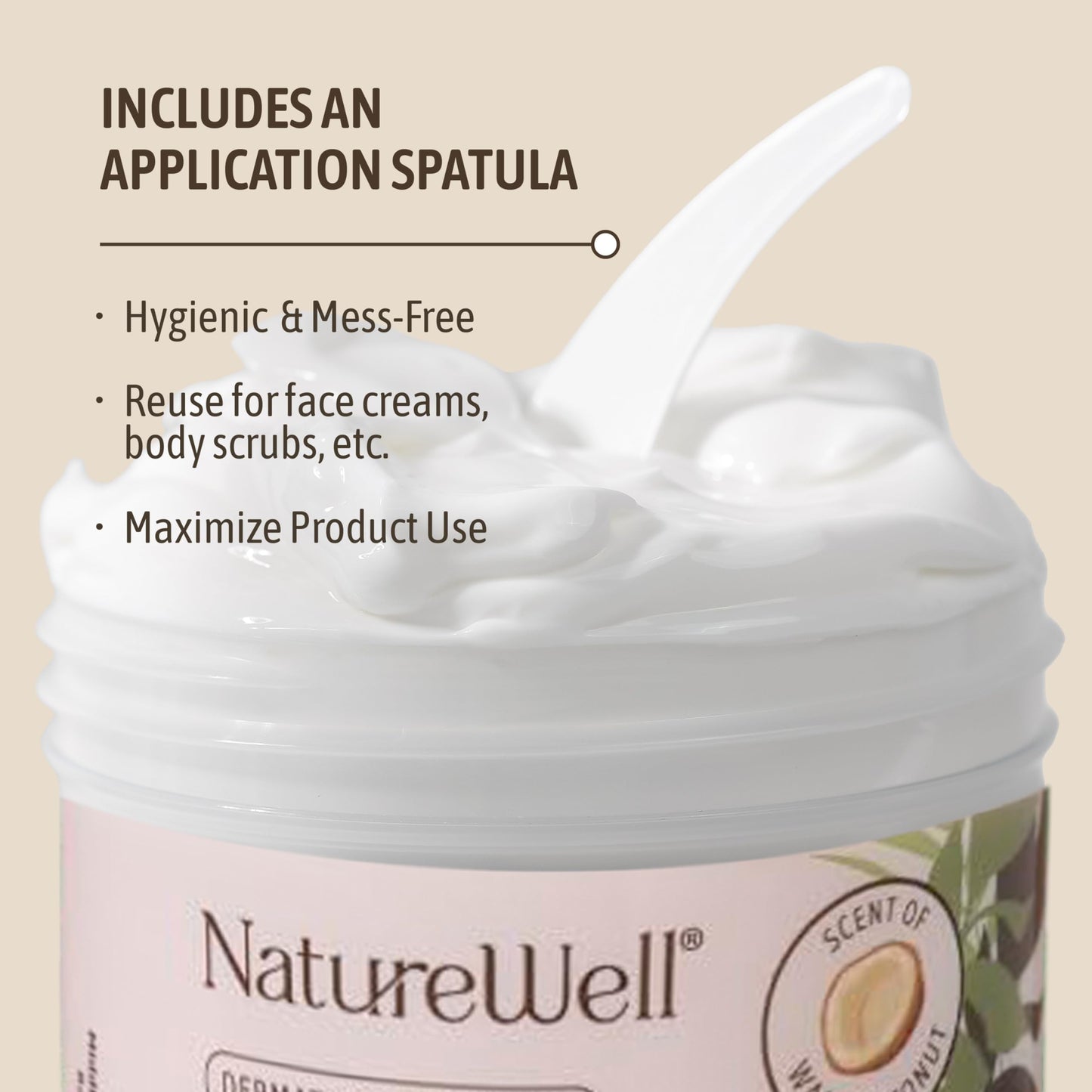 NATURE WELL Hydrate & Soften Coconut Oil Moisturizing Cream for Face, Body, & Hands, Non-Greasy, Intense Hydration & Luxurious Feel, Revives Dry & Sensitive Skin, 16 Oz Beauty & Personal Care NATURE WELL
