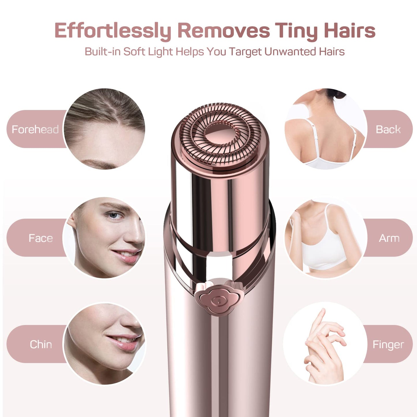 Hair Removal Device, Facial Hair Removal for Women- Gurelax Womens Hair Remover Painless Face Hair Removal/Shavers for Chin Upper Lip Peach Beauty and Personal Care gurelax