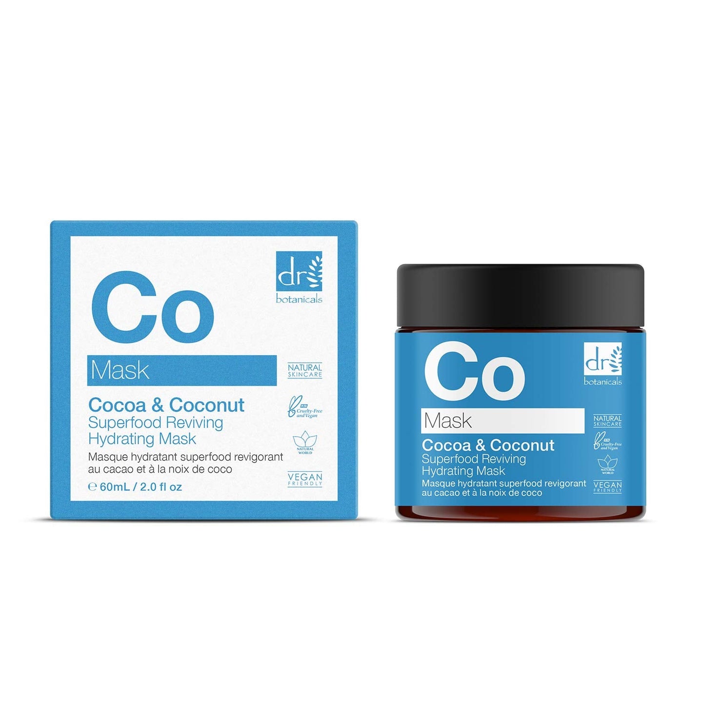 Dr Botanicals Natural Skincare Cocoa & Coconut Superfood Reviving Hydrating Mask 60ml/2.02 Fl Oz Beauty & Personal Care Dr Botanicals
